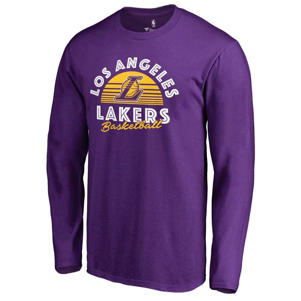 Los Angeles Lakers Sundown Hometown Collection Long Sleeve T-Shirt - Purple cheap