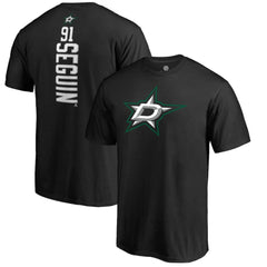 Tyler Seguin Dallas Stars Backer Name & Number T-Shirt - Black T-shirts