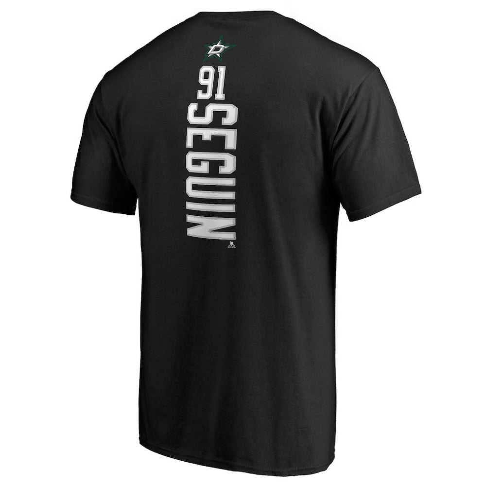 Tyler Seguin Dallas Stars Backer Name & Number T-Shirt - Black T-shirts