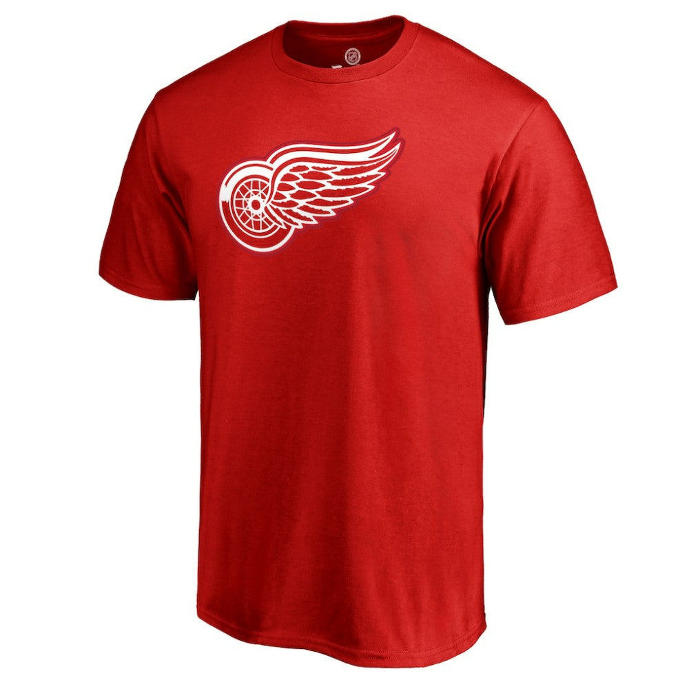 Dylan Larkin Detroit Red Wings Team Logo Backer Name & Number T-Shirt - Red T-shirts
