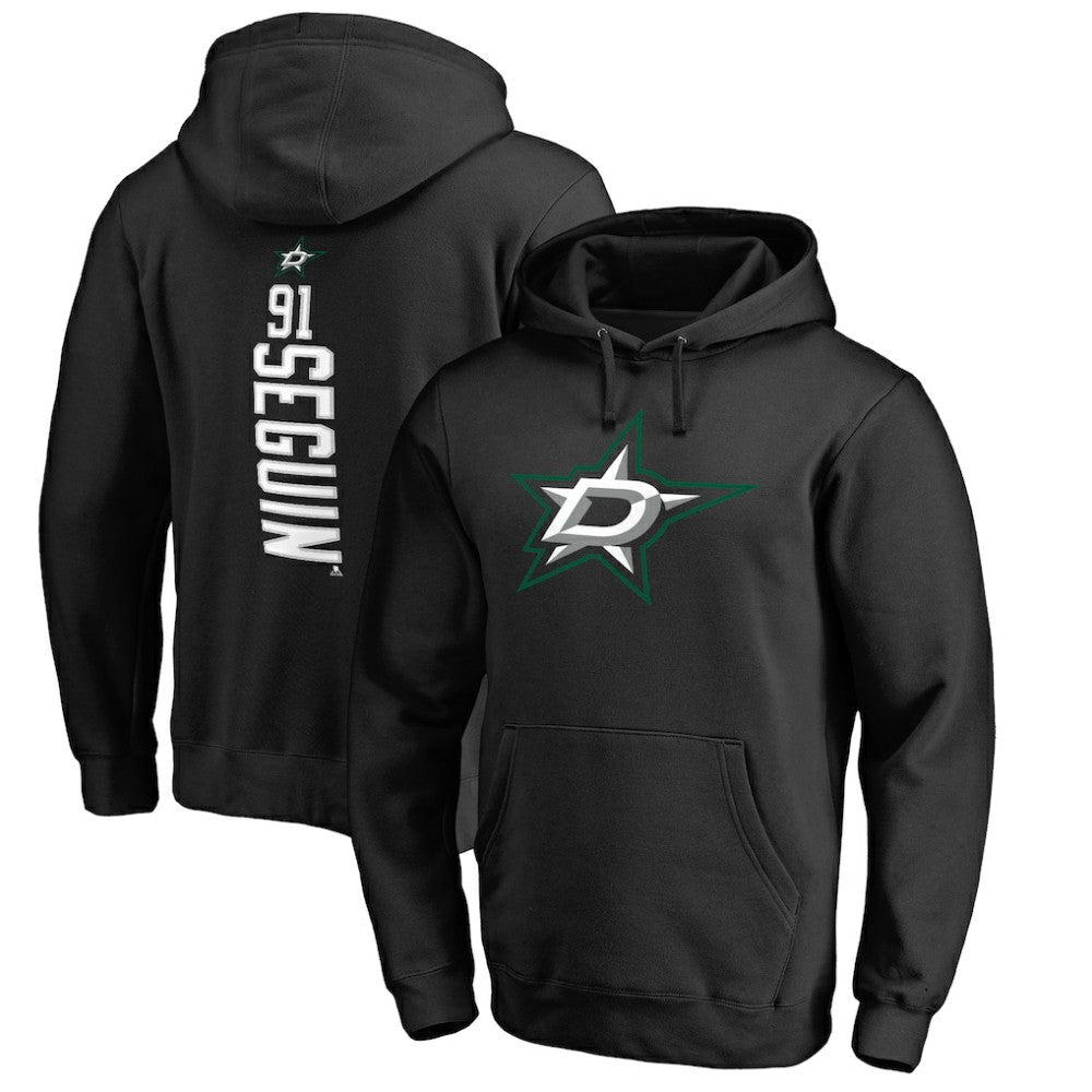 Tyler Seguin Dallas Stars Backer Name & Number Pullover Hoodie - Black Hoodies