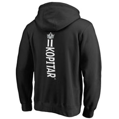 Anze Kopitar Los Angeles Kings Backer Name & Number Pullover Hoodie - Black Hoodies