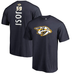 Roman Josi Nashville Predators Backer Name & Number T-Shirt - Navy T-shirts