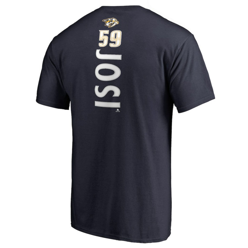 Roman Josi Nashville Predators Backer Name & Number T-Shirt - Navy T-shirts