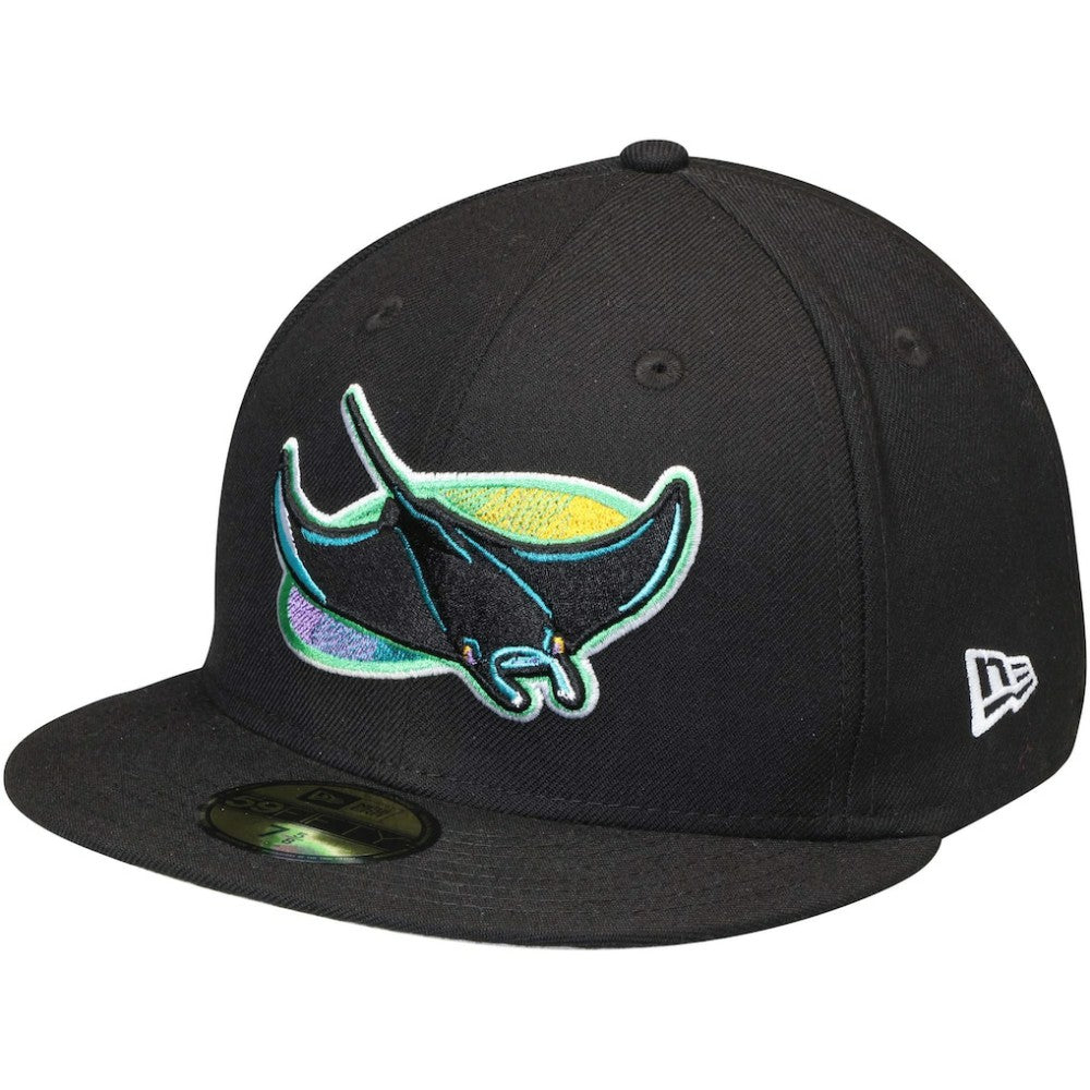 Tampa Bay Rays Cooperstown Collection Wool 59FIFTY Fitted Hat Black