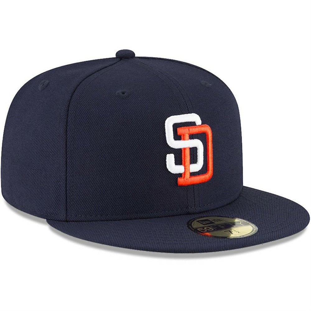 San Diego Padres Cooperstown Collection Wool 59FIFTY Fitted Hat Navy