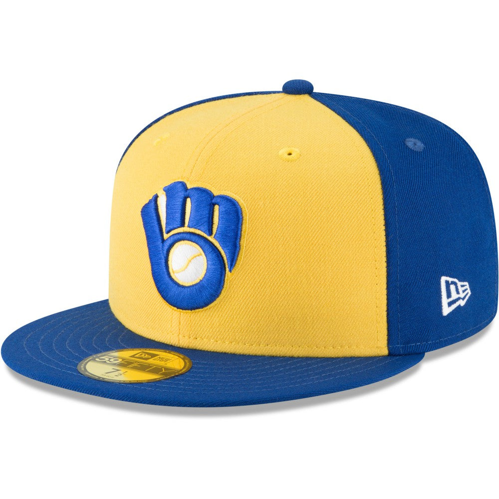 Milwaukee Brewers Cooperstown Collection Wool 59FIFTY Fitted Hat Yellow