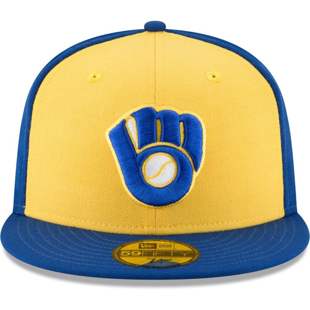 Milwaukee Brewers Cooperstown Collection Wool 59FIFTY Fitted Hat Yellow