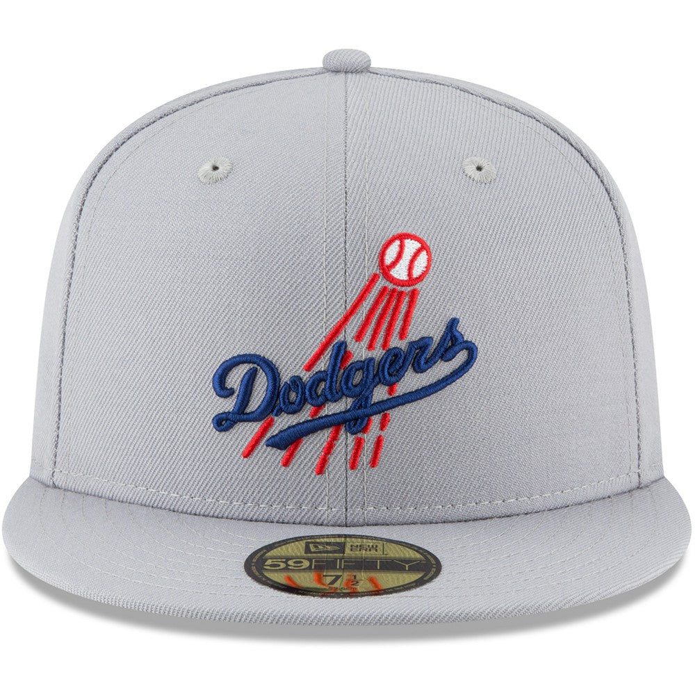 Los Angeles Dodgers Cooperstown Collection Wool 59FIFTY Fitted Hat Gray