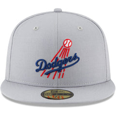 Los Angeles Dodgers Cooperstown Collection Wool 59FIFTY Fitted Hat Gray