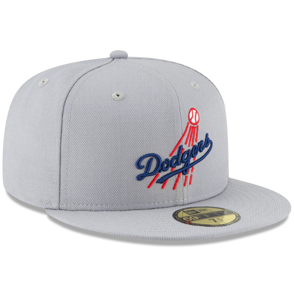 Los Angeles Dodgers Cooperstown Collection Wool 59FIFTY Fitted Hat Gray