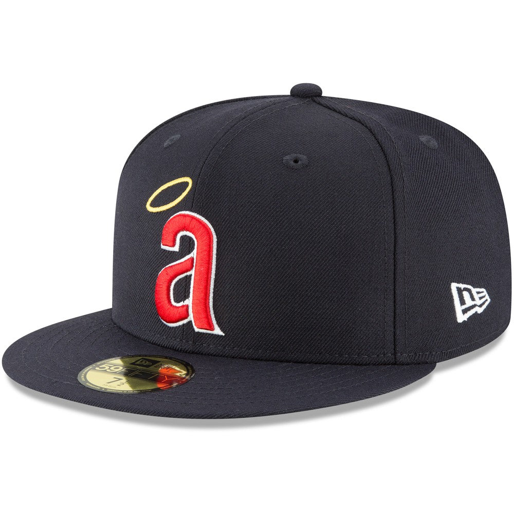 California Angels Cooperstown Collection Wool 59FIFTY Fitted Hat Navy