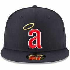 California Angels Cooperstown Collection Wool 59FIFTY Fitted Hat Navy
