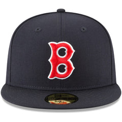 Boston Red Sox Cooperstown Collection Wool 59FIFTY Fitted Hat Navy