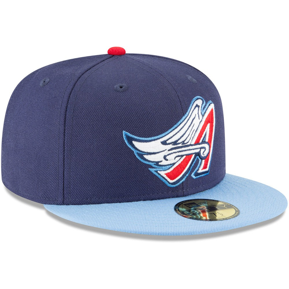 California Angels Cooperstown Collection Wool 59FIFTY Fitted Hat Navy