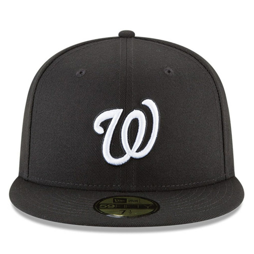 Washington Nationals 59FIFTY Fitted Hat Black