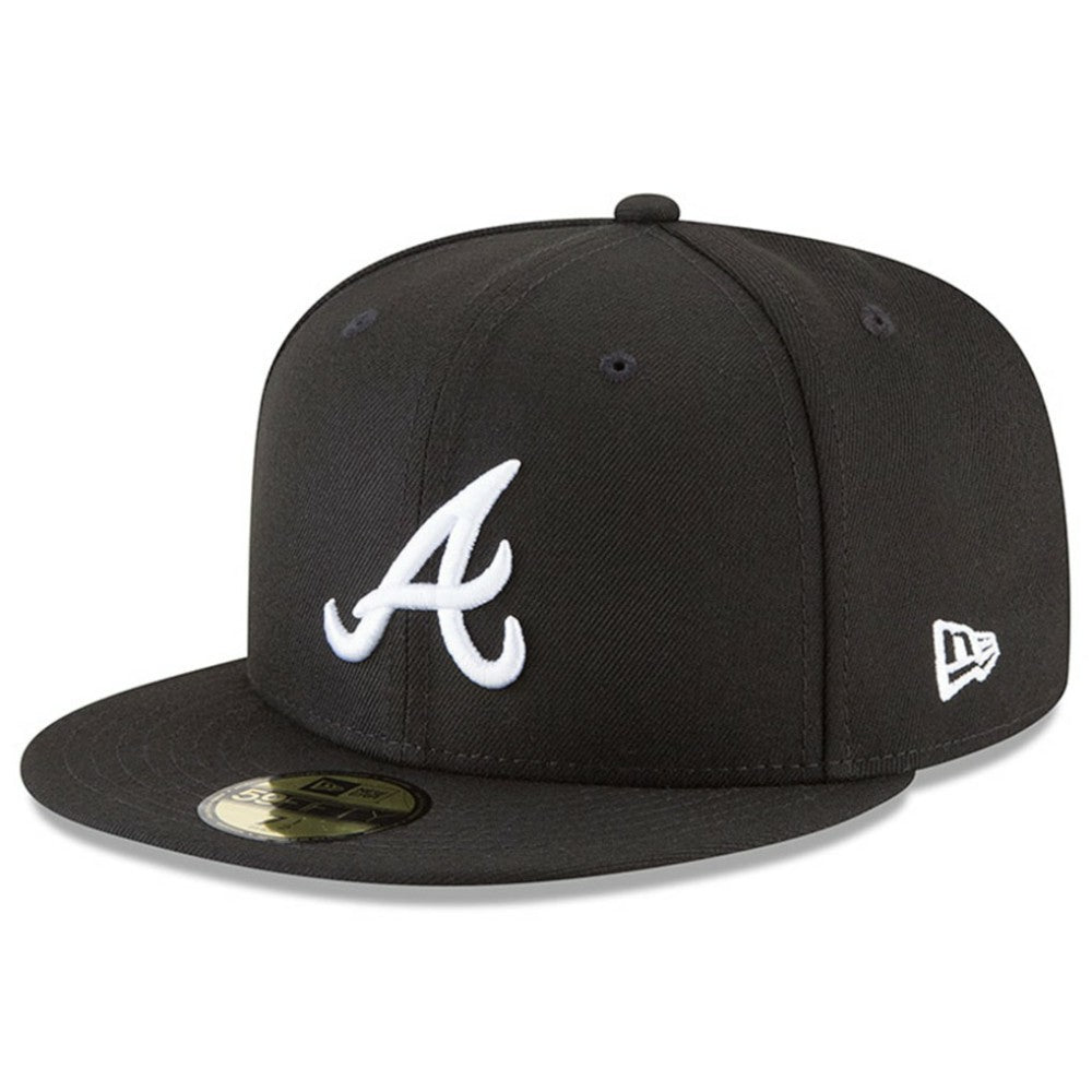 Atlanta Braves 59FIFTY Fitted Hat Black