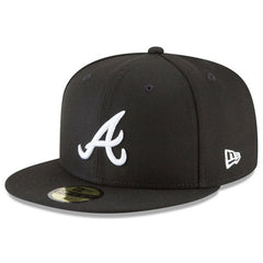 Atlanta Braves 59FIFTY Fitted Hat Black