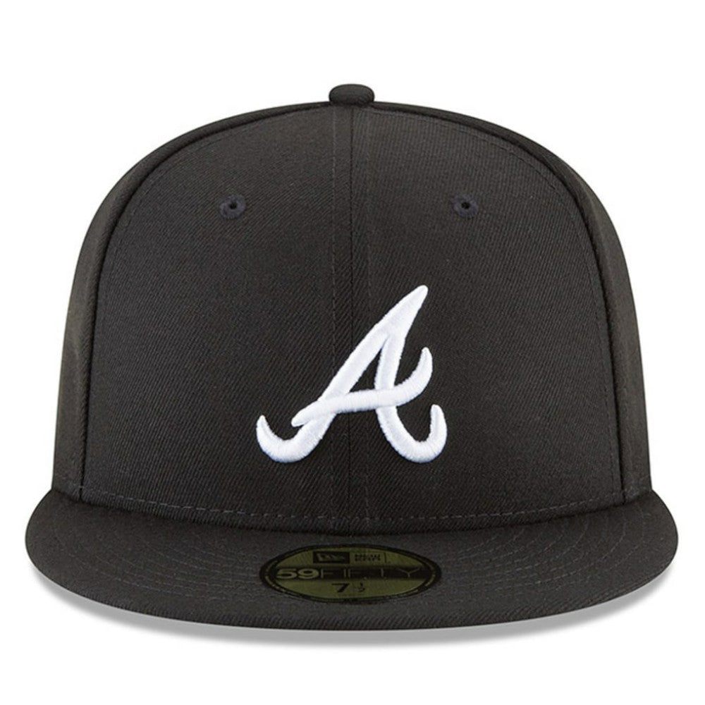 Atlanta Braves 59FIFTY Fitted Hat Black