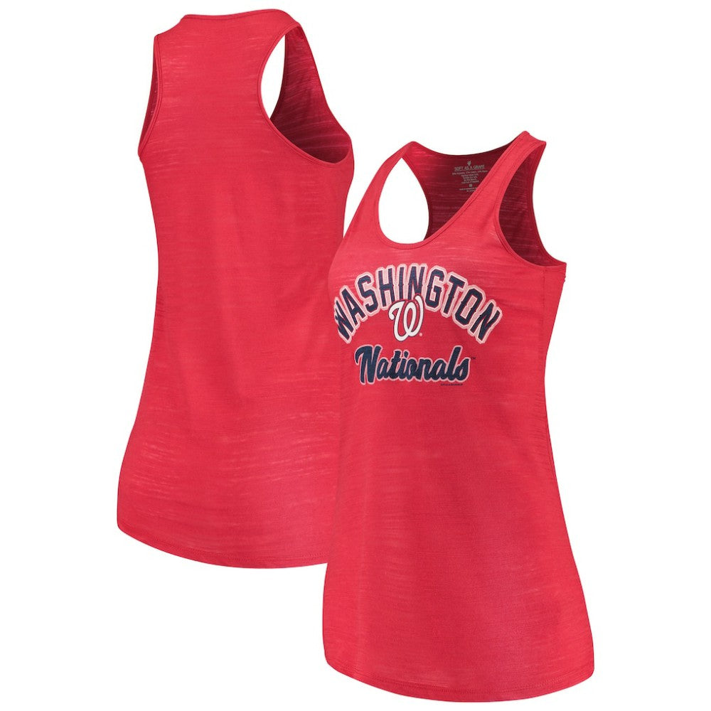 Washington Nationals Soft as a Grape Women's Multicount Racerback Tank Top Red