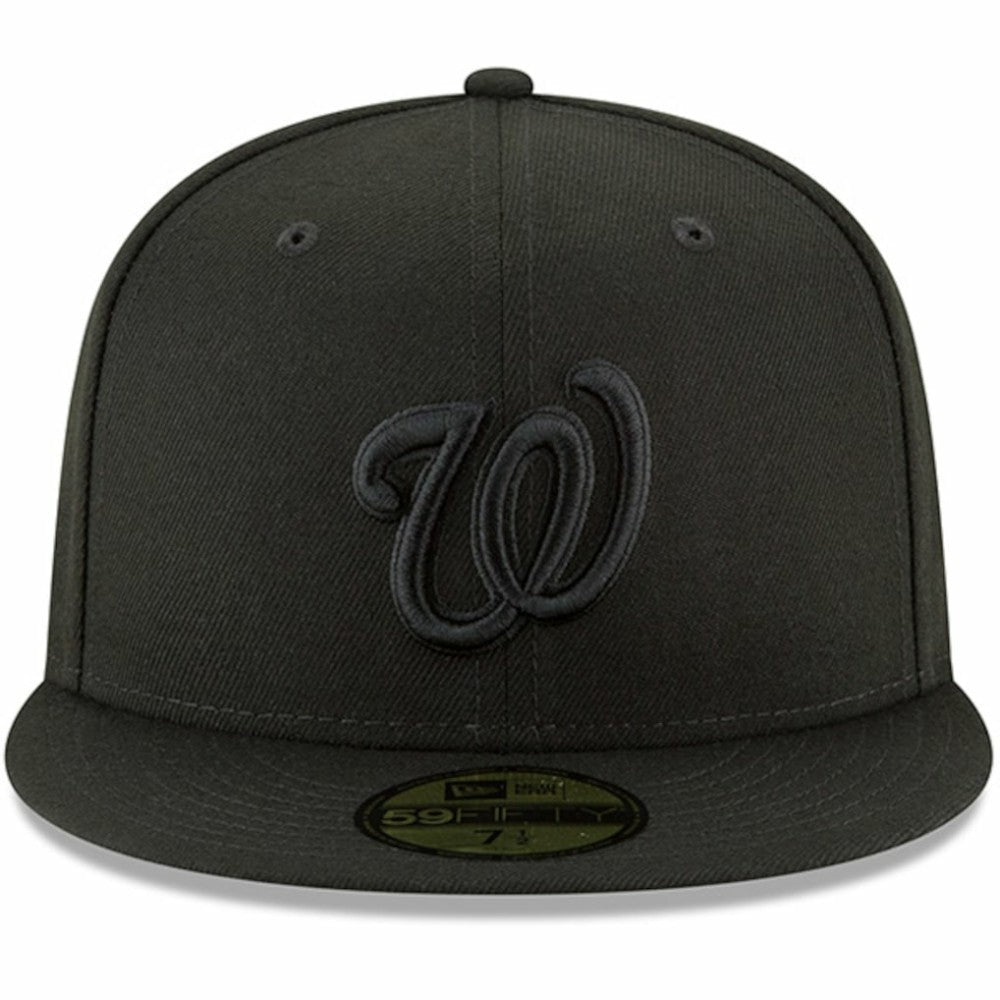 Washington Nationals Primary Logo Basic 59FIFTY Fitted Hat Black