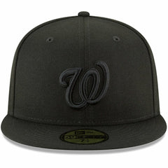 Washington Nationals Primary Logo Basic 59FIFTY Fitted Hat Black