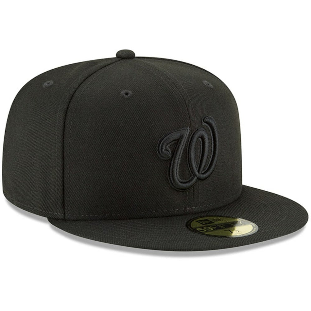Washington Nationals Primary Logo Basic 59FIFTY Fitted Hat Black