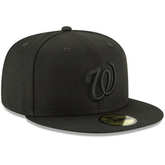 Washington Nationals Primary Logo Basic 59FIFTY Fitted Hat Black