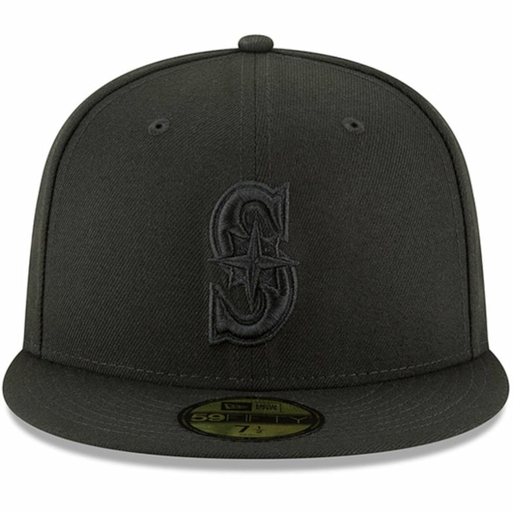 Seattle Mariners Primary Logo Basic 59FIFTY Fitted Hat Black