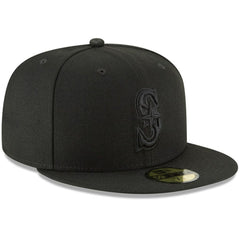 Seattle Mariners Primary Logo Basic 59FIFTY Fitted Hat Black