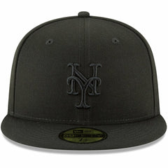 New York Mets Primary Logo Basic 59FIFTY Fitted Hat Black