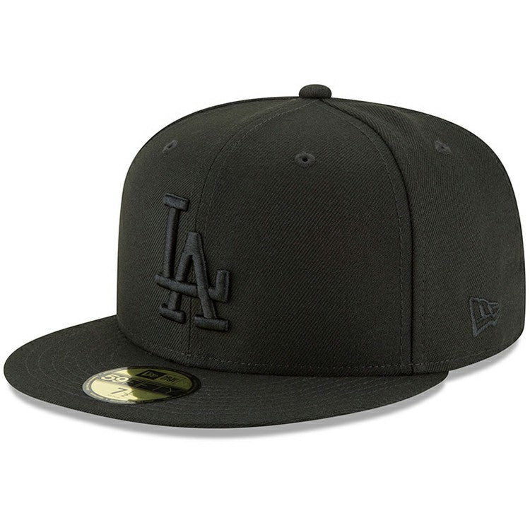 Los Angeles Dodgers Primary Logo Basic 59FIFTY Fitted Hat Black