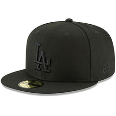 Los Angeles Dodgers Primary Logo Basic 59FIFTY Fitted Hat Black