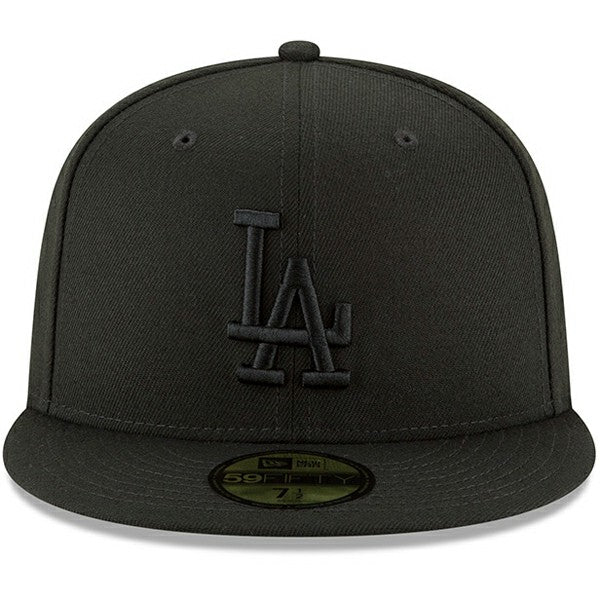 Los Angeles Dodgers Primary Logo Basic 59FIFTY Fitted Hat Black