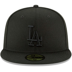 Los Angeles Dodgers Primary Logo Basic 59FIFTY Fitted Hat Black