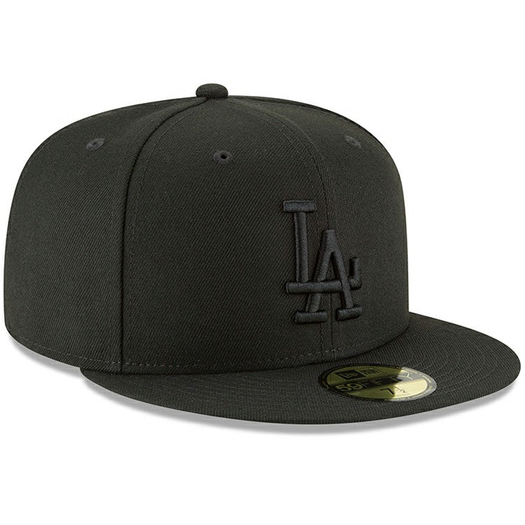 Los Angeles Dodgers Primary Logo Basic 59FIFTY Fitted Hat Black