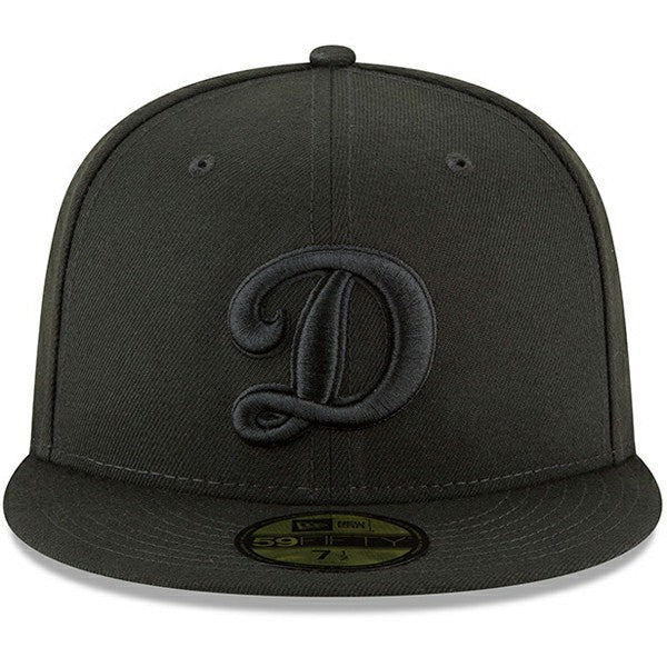 Los Angeles Dodgers Secondary Logo Basic 59FIFTY Fitted Hat Black