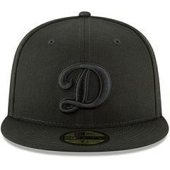 Los Angeles Dodgers Secondary Logo Basic 59FIFTY Fitted Hat Black