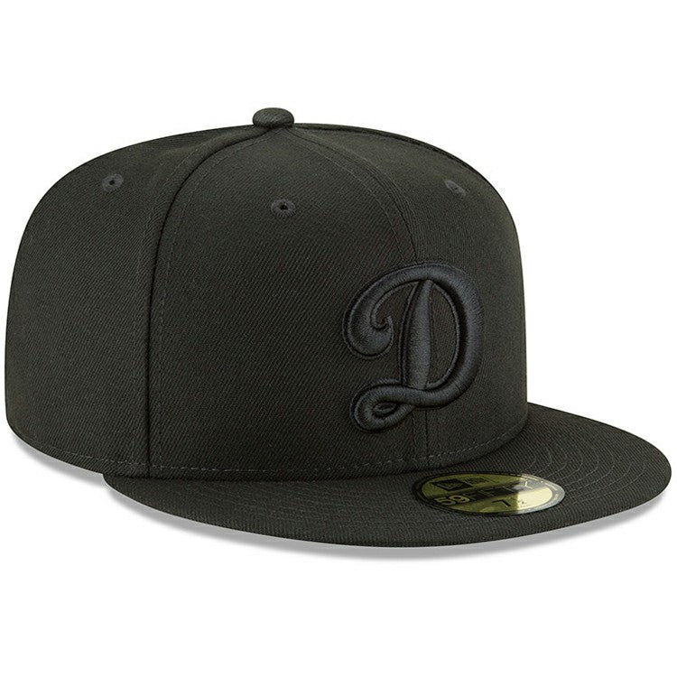 Los Angeles Dodgers Secondary Logo Basic 59FIFTY Fitted Hat Black