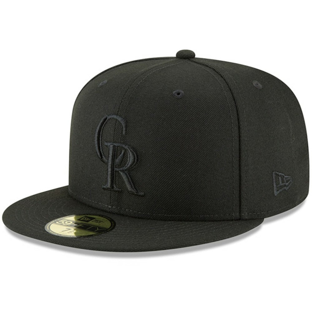 Colorado Rockies Primary Logo Basic 59FIFTY Fitted Hat Black