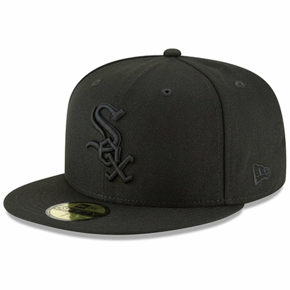 Chicago White Sox Primary Logo Basic 59FIFTY Fitted Hat Black
