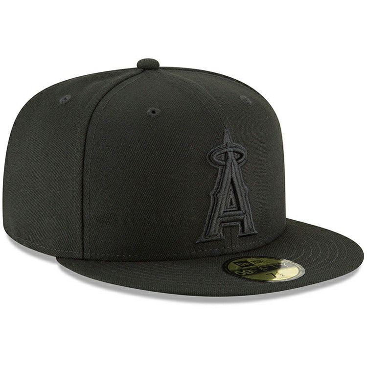 Los Angeles Angels Primary Logo Basic 59FIFTY Fitted Hat Black
