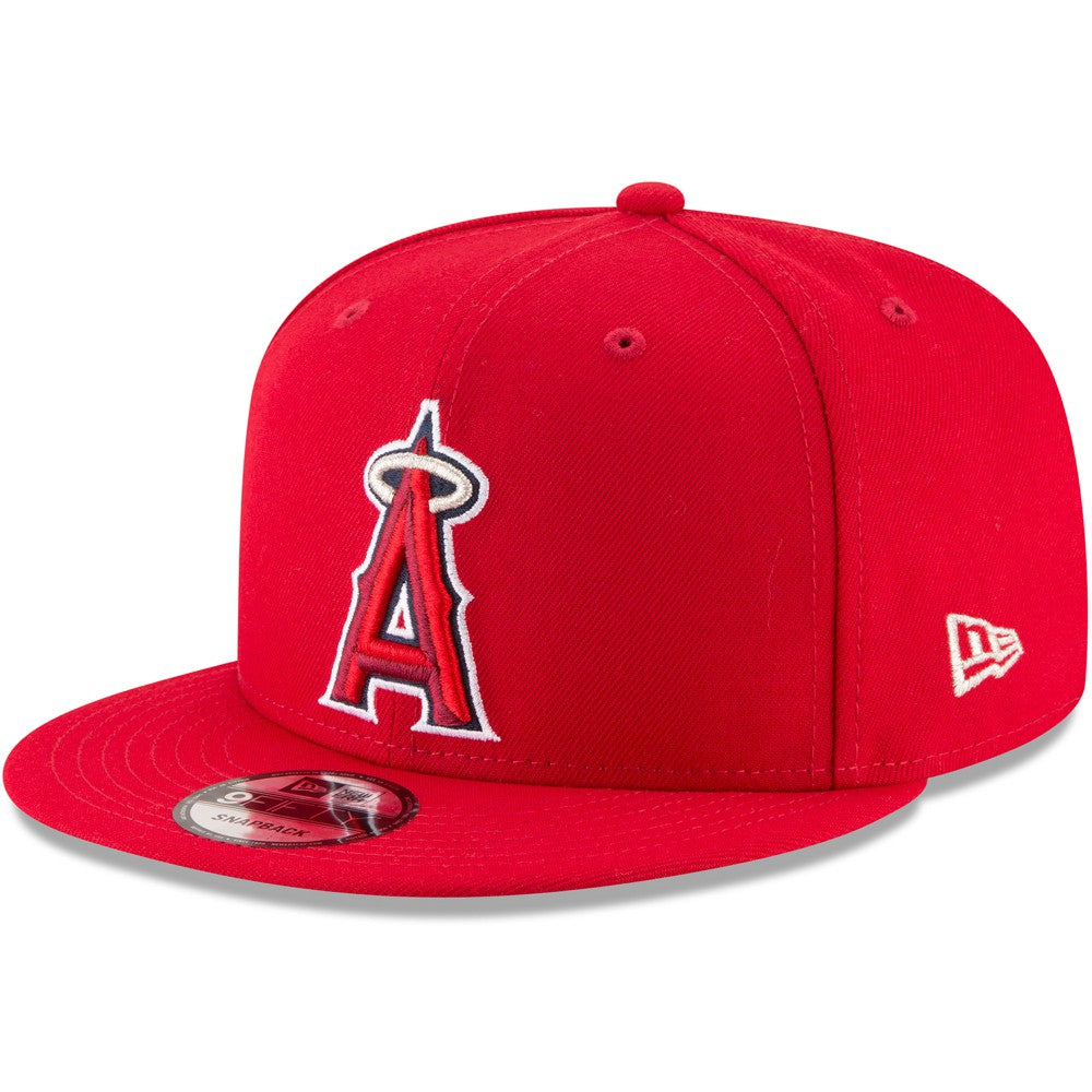 Los Angeles Angels Team Color 9FIFTY Snapback Hat Red
