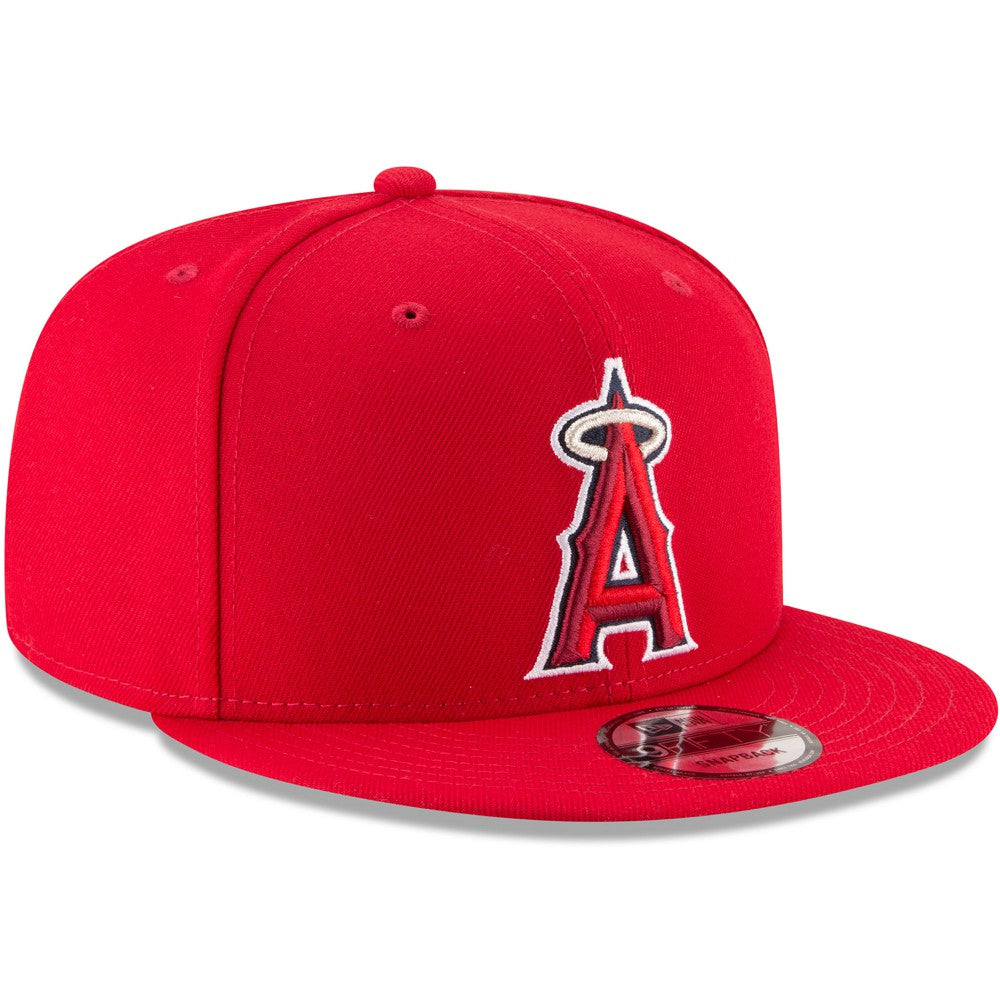 Los Angeles Angels Team Color 9FIFTY Snapback Hat Red