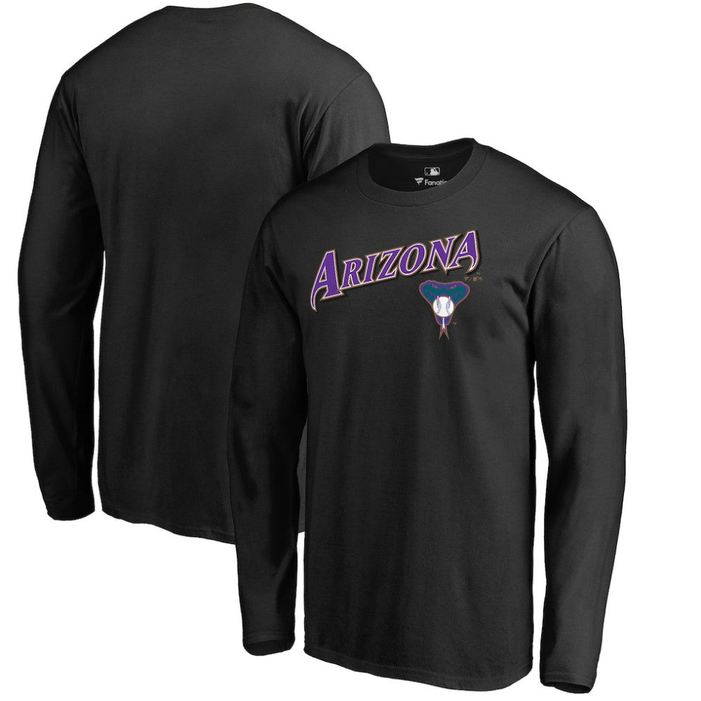 Arizona Diamondbacks Cooperstown Collection Wahconah Long Sleeve T-Shirt Black