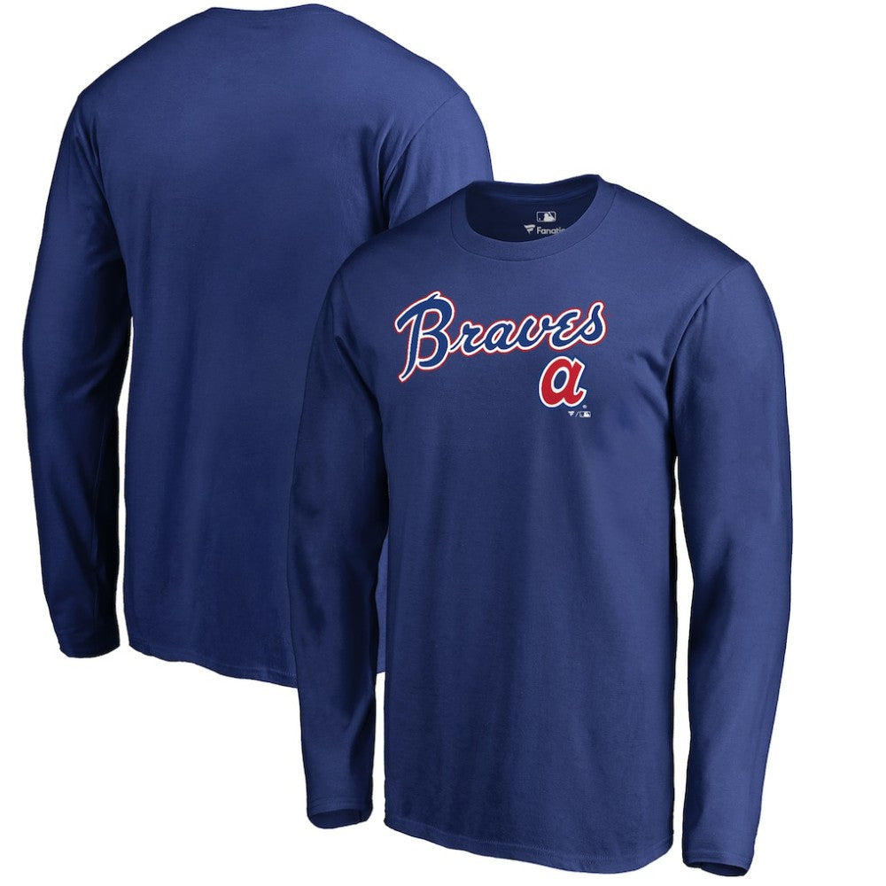 Atlanta Braves Cooperstown Collection Wahconah Long Sleeve T-Shirt Royal