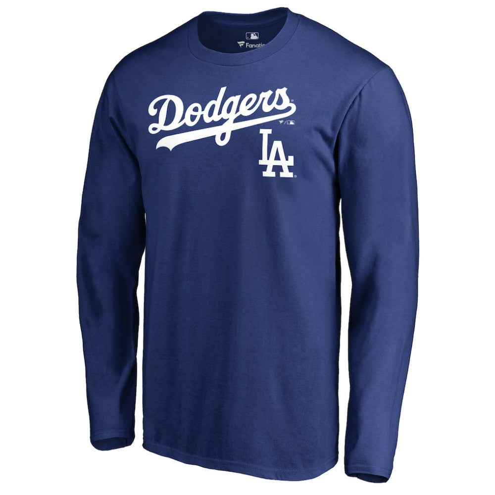 Los Angeles Dodgers Team Lockup Long Sleeve T-Shirt Royal