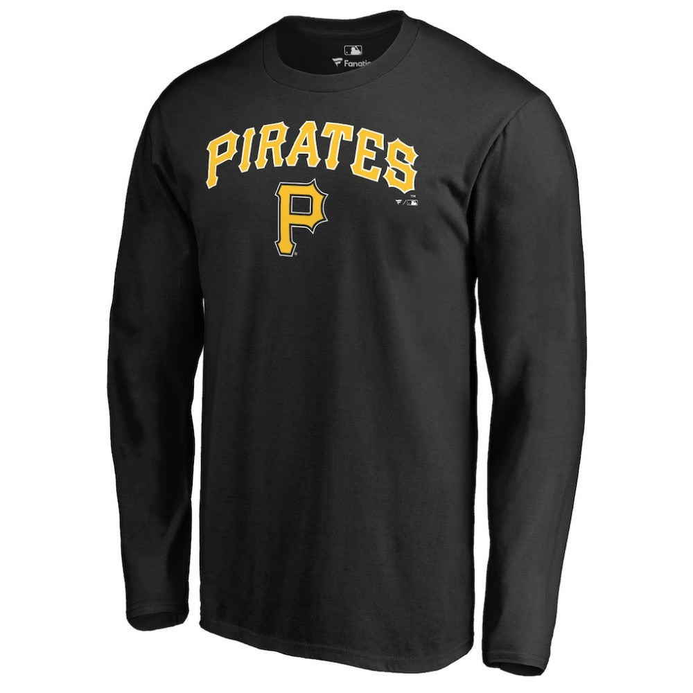 Pittsburgh Pirates Team Lockup Long Sleeve T-Shirt Black