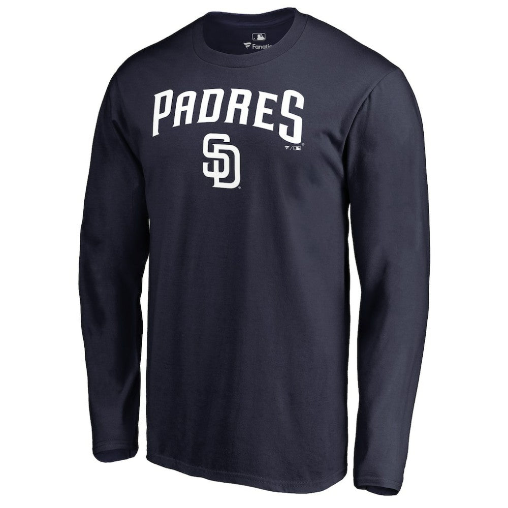 San Diego Padres Team Lockup Long Sleeve T-Shirt Navy