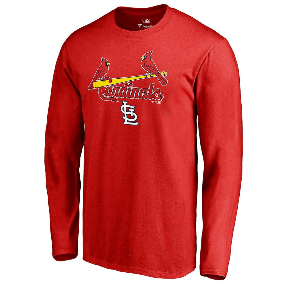 St. Louis Cardinals Team Lockup Long Sleeve T-Shirt Red